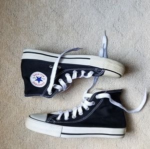 Black Converse high top Chuck Taylors
